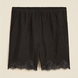 J. Crew Black Lace Trim Women Shorts